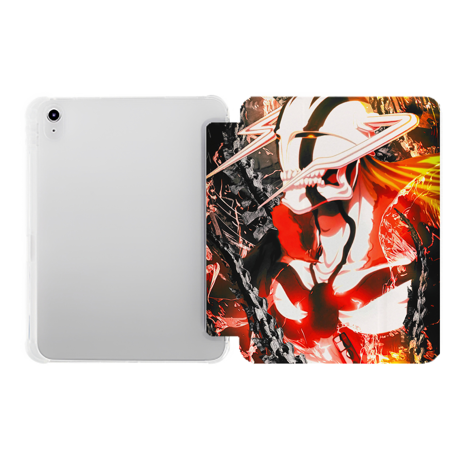 （画像用） ブリーチ BLEACH IPad ケース ペン収納付き 三つ折りスタンド PUレザー×シリコン 対応機種9.5/10.5/10.9インチ